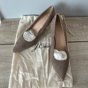 J.Crew Tan Suede Pumps
